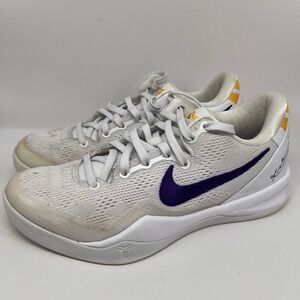 Nike Kobe 8 Protro Lakers Home Mens Basketball Shoes 5.5 White Elite HF9550-100
